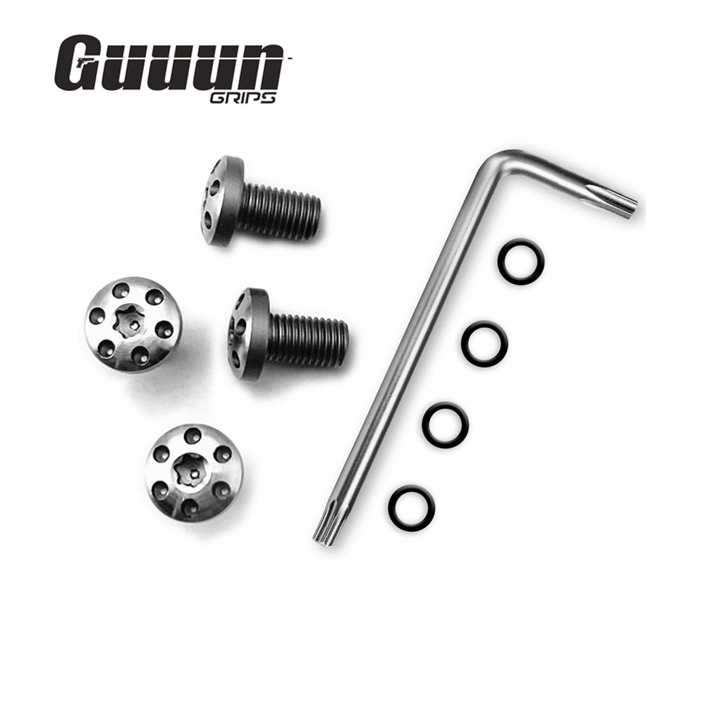 Guuun 1911 Grips Screws, 4 O Rings, T10 Torx Key, 4 Stainless Steel Screws Six Eyes Fancy 1911 Screws - H1-Screws-5K